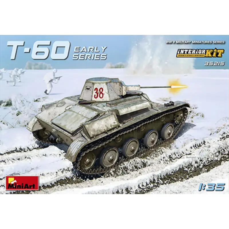 T-60 EARLY SERIES. SOVIET LIGHT TANK. INTERIOR KIT -35215 Speciale Aanbieding