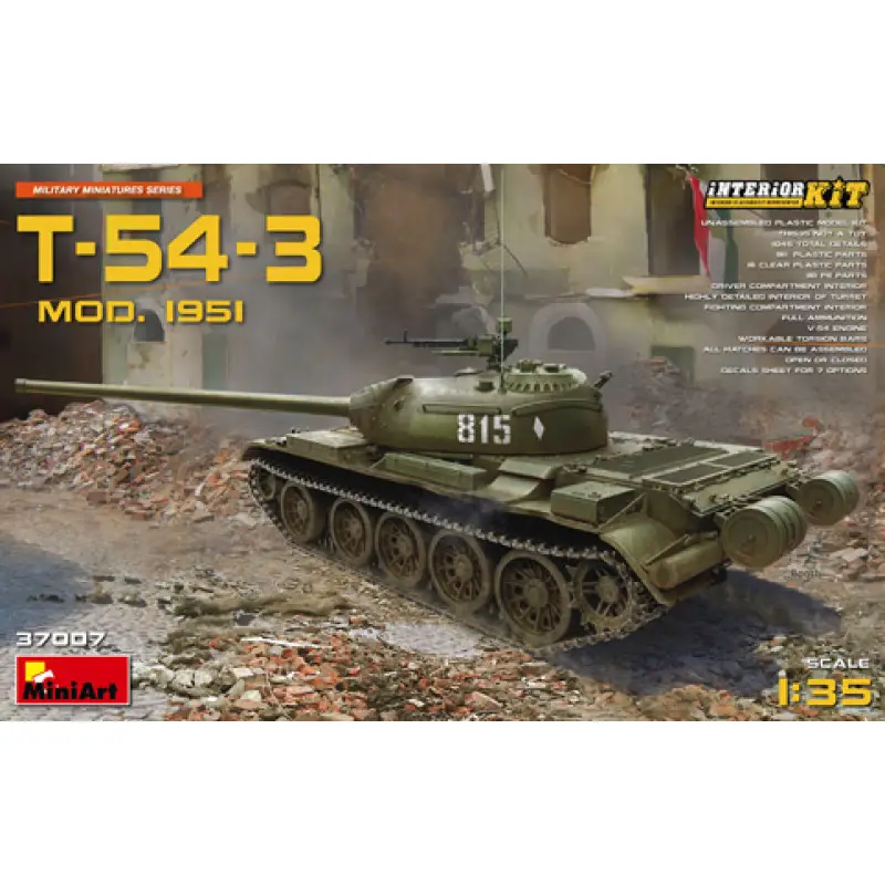 T-54-3 SOVIET MEDIUM TANK. Mod 1951 -37007 Laatste Kans