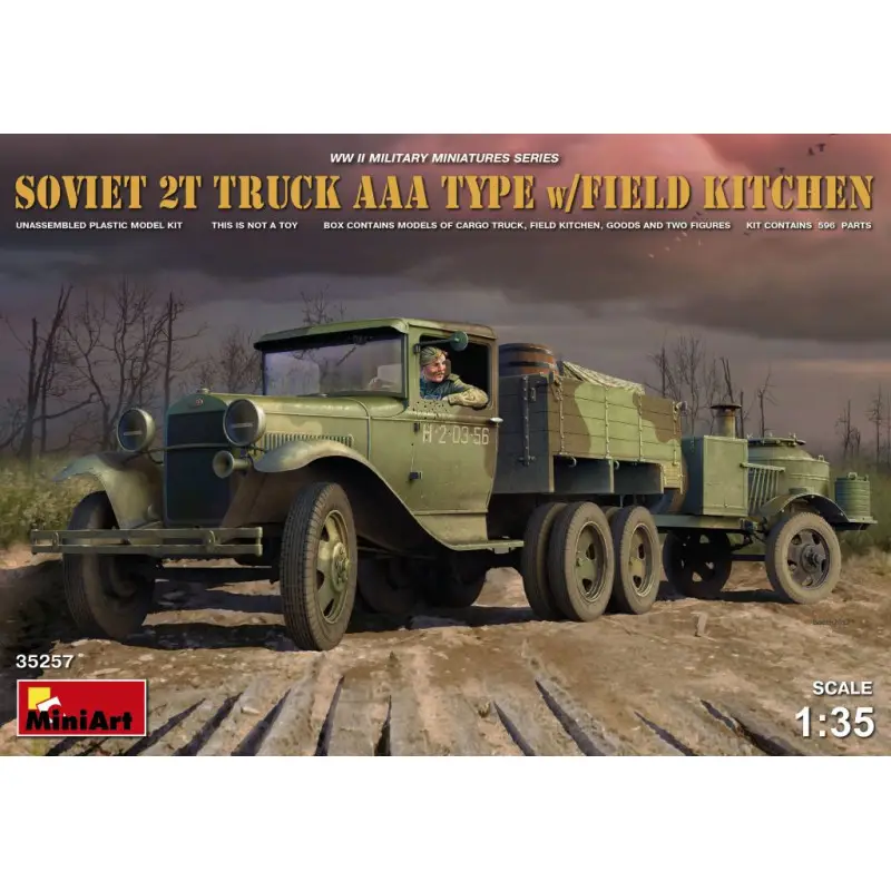 Favoriet SOVIET 2t TRUCK AAA TYPE w/FIELD KITCHEN -35257