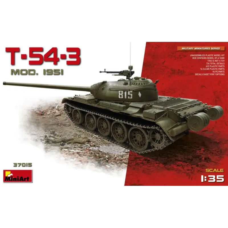 T-54-3 SOVIET MEDIUM TANK. Mod 1951 -37015 Laatste Kans
