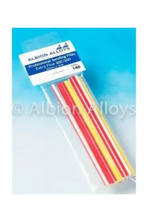 Tijdelijk Beschikbaar Professional Sanding files extra fine 400/600 grit (165mm x 3mm) 10 stuks -140