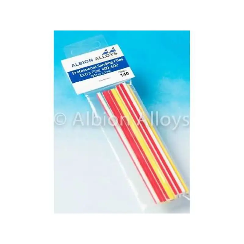 Tijdelijk Beschikbaar Professional Sanding files extra fine 400/600 grit (165mm x 3mm) 10 stuks -140