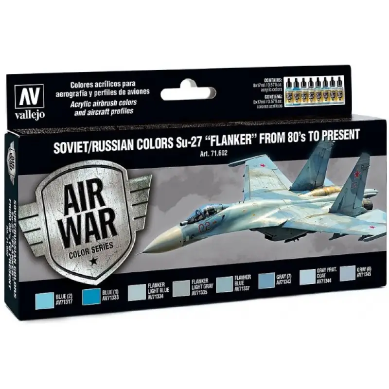 Gratis Retour Model Air Paint Set - Soviet/Russian Colors Su-27 "Flanker" from 80's to Present -71602