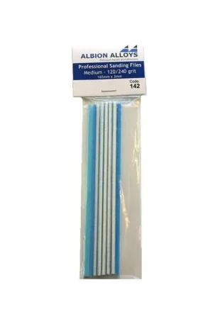 Professional Sanding files Coarse 120/240 grit (165mm x 3mm) 10 stuks -142 Gecertificeerd