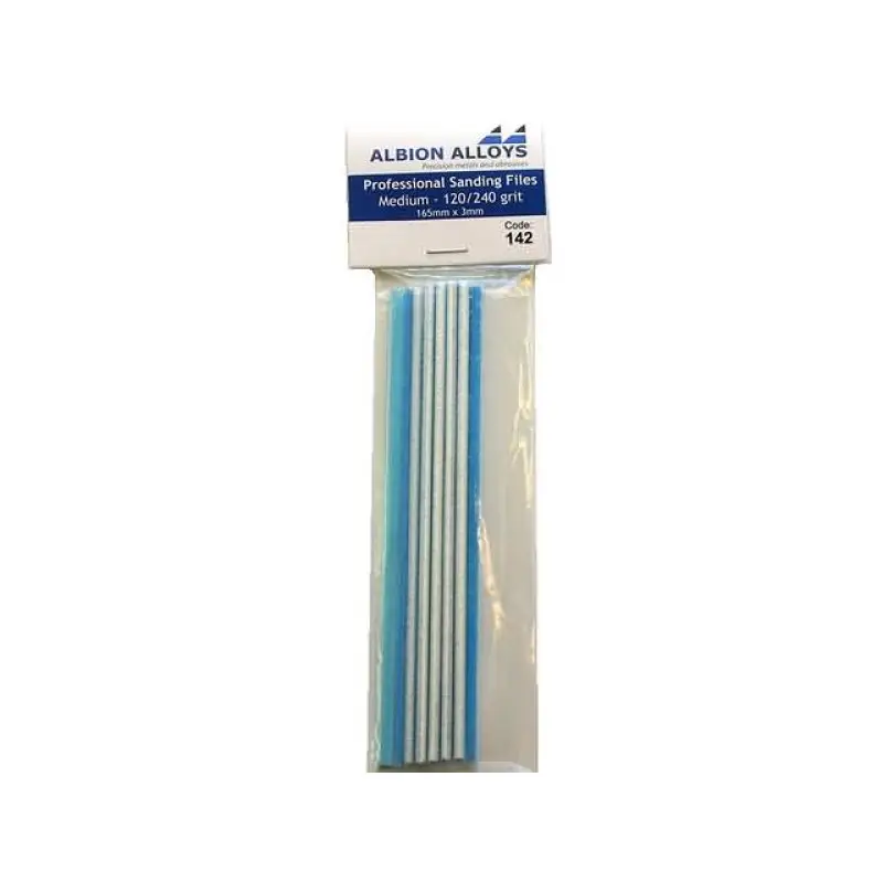 Professional Sanding files Coarse 120/240 grit (165mm x 3mm) 10 stuks -142 Gecertificeerd