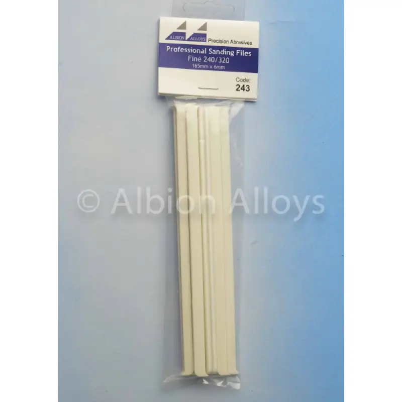 Populair Professional Sanding files Coarse 240/320 grit (165mm x 6mm) 10 stuks -243