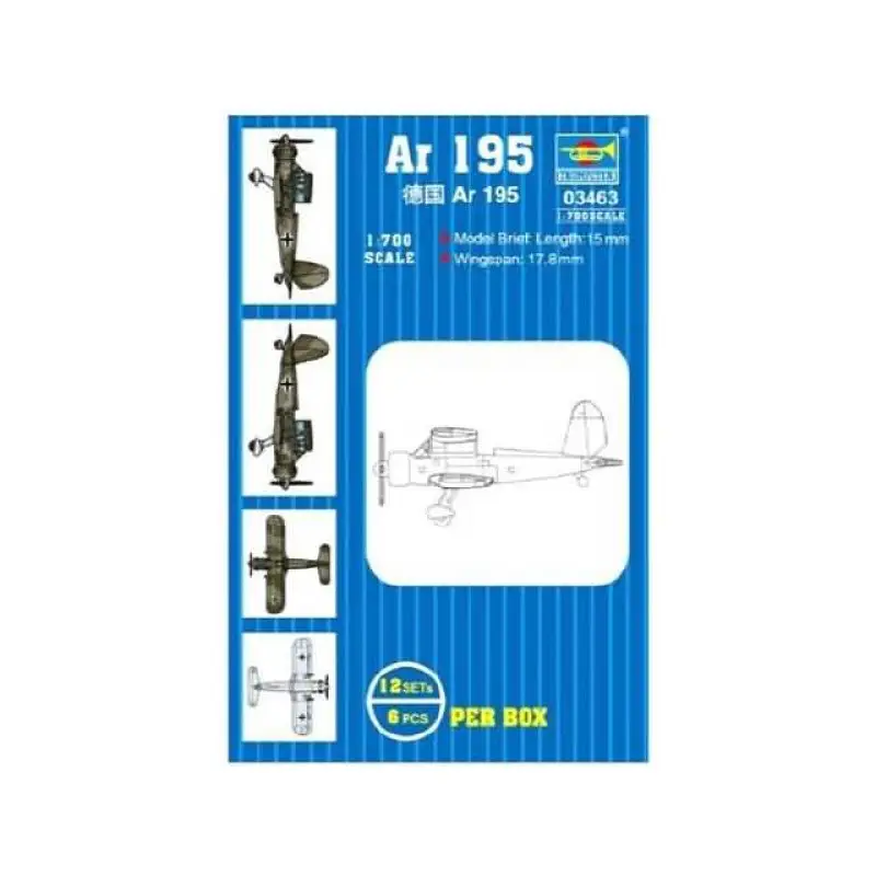 AR 195 (6 airplanes per box) -03458 Exclusieve Aanbieding